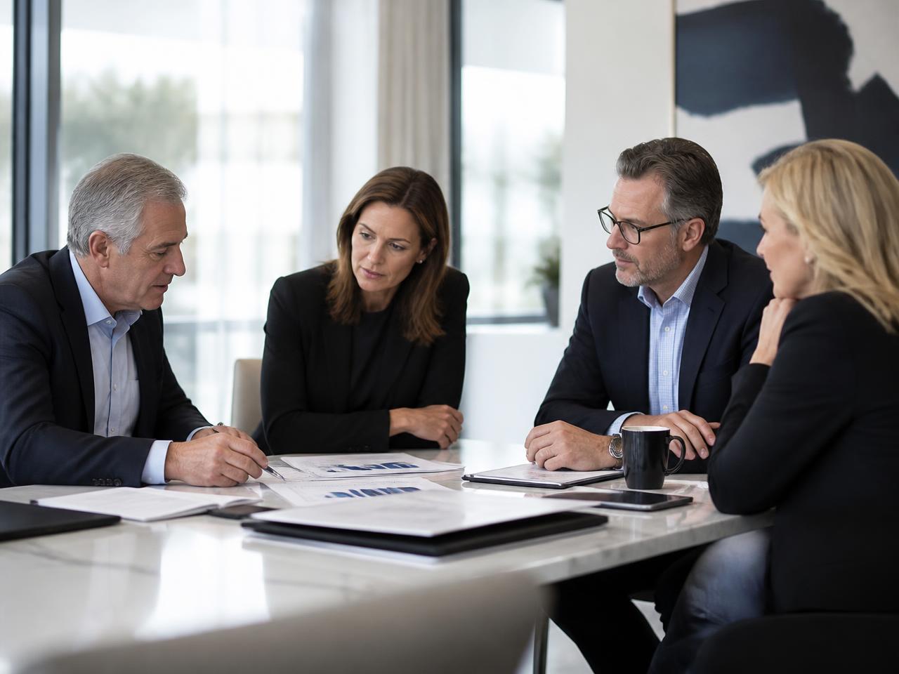 Reunião de acompanhamento entre a equipe da United Finance e o time do emissor